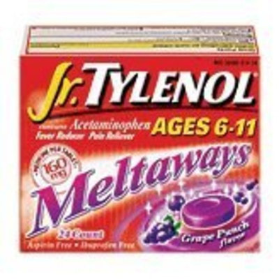 Tylenol® Jr Meltaways Grape Tablets