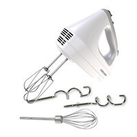 Black & Decker Hand Mixer with Storage Case (White)