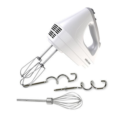 Black & Decker Hand Mixer with Storage Case (White)