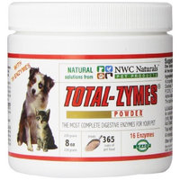 Ultra Pet Products NWC Naturals - Total-Zymes- Digestive Enzymes for Dogs and Cats - Treats 365 Cups of Pet Food
