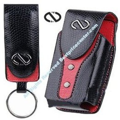 BestPriceCenter Black Red BOA Leather Case for Boost Mobile I450