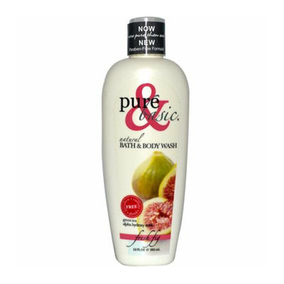 Pure and Basic Natural Bath and Body Wash Fresh Fig 12 fl oz