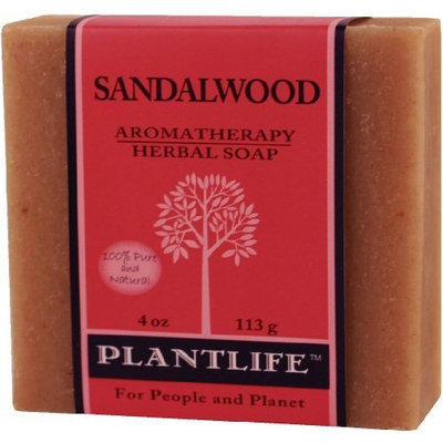 Plantlife Sandalwood 100% Pure & Natural Aromatherapy Herbal Soap 4 oz 113g