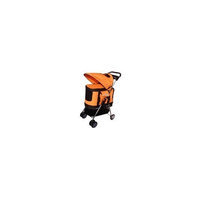 Bestpet Orange Ultimate 4 In 1 Pet Stroller