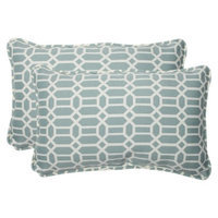 Pillow Perfect Outdoor 2-Piece Rectangular Throw Pillow Set - Rhodes