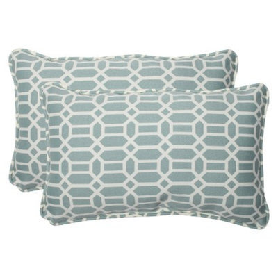Pillow Perfect Outdoor 2-Piece Rectangular Throw Pillow Set - Rhodes