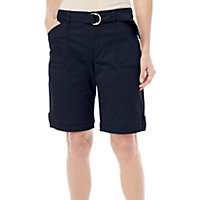 Gloria Vanderbilt Womens Sierra Bermuda Shorts-16,MIDNIGHT AFFAIR BLUE