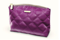 BH Cosmetics Grape Quilted Makeup Bag