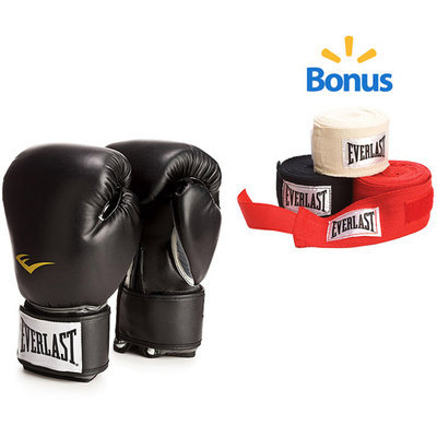 Everlast Sport Everlast Boxing Pro Style 12 oz. Training Gloves - Black