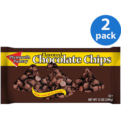 Plymouth Pantry Chocolate Flavored Chips, 12 oz (Pack of 2)