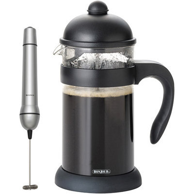 Bonjour 8-Cup Hugo French Press with Unbreakable Carafe - Black