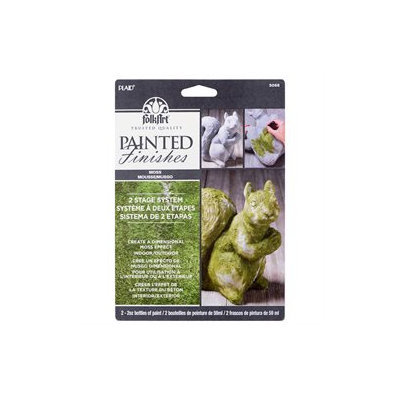 Plaid FolkArt Painted Finish Kit 2oz Moss 2pc