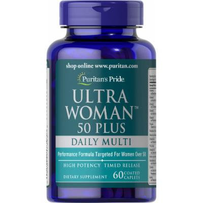 Puritan's Pride Ultra Woman 50 Plus Multi-Vitamin-60 Caplets