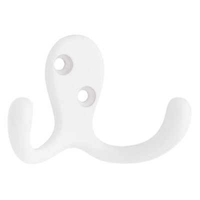 Threshold 2-Pack Double Prong Robe Hook - White