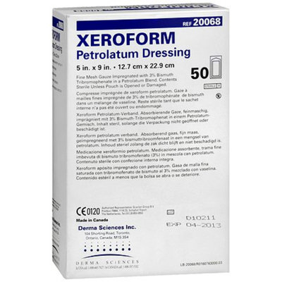 Xeroform 5 in. x 9 in. Petrolatum Dressing