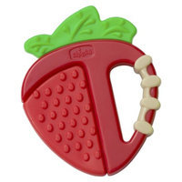 Chicco NaturalFit Teether - Fruity Tooty Strawberry Silicone