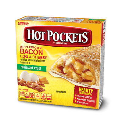 Hot Pockets Frozen Sandwiches Bacon, Egg & Cheese