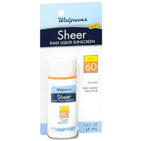 Walgreens Sheer Daily Liquid Sunscreen SPF 60