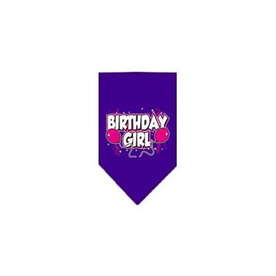 Ahi Birthday Girl Screen Print Bandana Purple Small