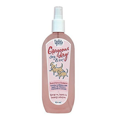Bobbi Panter Pet Products Bobbi Panter Gorgeous Dry Dog & Cat No-Rinse Shampoo Spray, 8oz, Pink