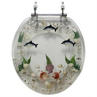 Trimmer Clear Dolphins Polyresin Seat Clear Dolphins