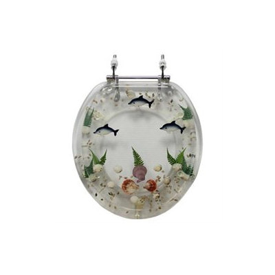 Trimmer Clear Dolphins Polyresin Seat Clear Dolphins