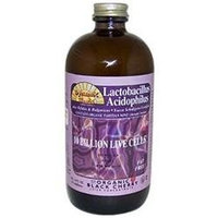 Lactobacillus Acidophilus Liquid in Black Cherry Flavor by Dynamic Health Laboratories - 16 oz