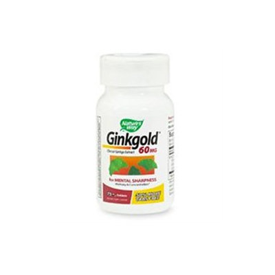 tures Way Ginkgold Ginkgo Bonus, 50+25 Tablets, Nature's Way
