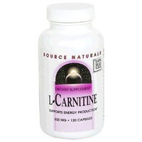Source Naturals L-Carnitine - 500 mg - 120 Capsules