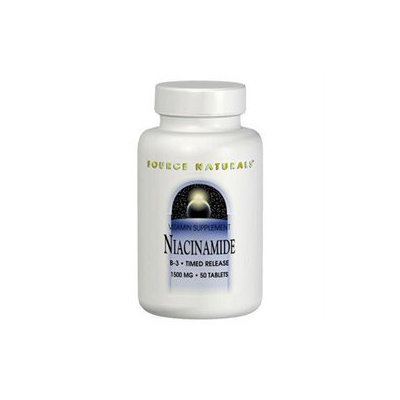 Source Naturals Niacinamide 1500 MG - 50 Tablets - Niacinimide