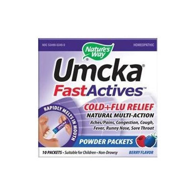 tures Way Nature's Way Umcka FastActives Cold + Flu Relief - Berry