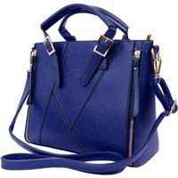 VanGoddy Pallia Woman's Satchel Bag /w Removable Shoulder Strap (Royal Blue)