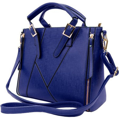 VanGoddy Pallia Woman's Satchel Bag /w Removable Shoulder Strap (Royal Blue)