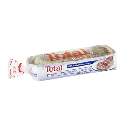 Total 100% Whole Wheat English Muffins - 6 CT