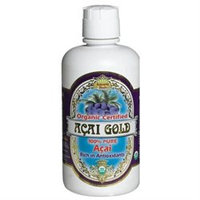 Dynamic Health Laboratories, Inc. Acai Gold 100% Pure Acai Juice, 32 oz