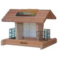 Heath Cedar Suet & Seed Bird Feeder