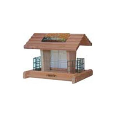 Heath Cedar Suet & Seed Bird Feeder