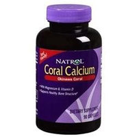 Natrol Coral Calcium 400 mg Dietary Supplement Capsules
