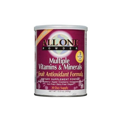 All One Nutritech Fruit Antioxidant Multiple Vitamin and Mineral Powder - 15.9 oz - Vegan