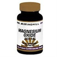 Magnesium Oxide 200 mg, 100 Tablets, Windmill Health Products