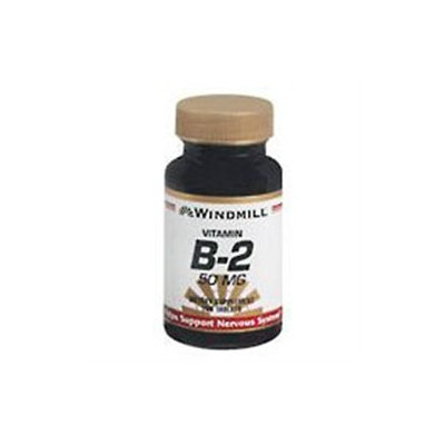 Vitamin B-2 50 mg, 100 Tablets, Windmill Health Products