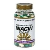 Windmill Niacin 250 mg Sustained Release Capsules - 100 Ea