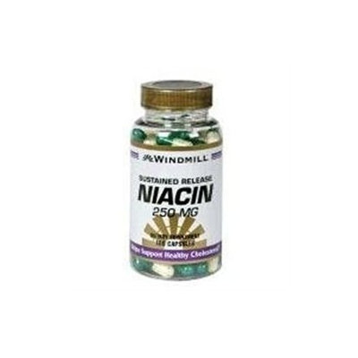 Windmill Niacin 250 mg Sustained Release Capsules - 100 Ea