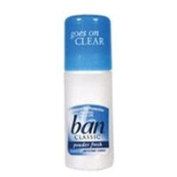 Ban Roll On Anti Perspirant & Deodorant, Powder Fresh - 1.5 Oz