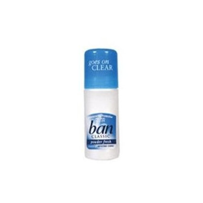 Ban Roll On Anti Perspirant & Deodorant, Powder Fresh - 1.5 Oz