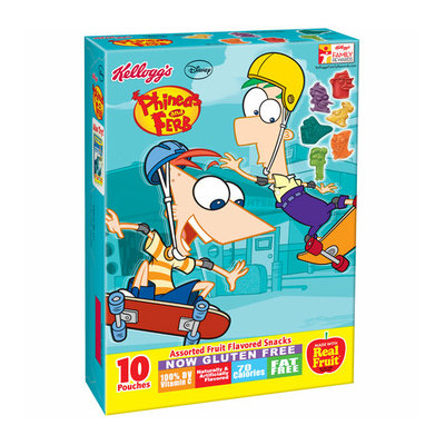Kellogg's Disney Phineas & Ferb Assorted Fruit Flavored Snacks