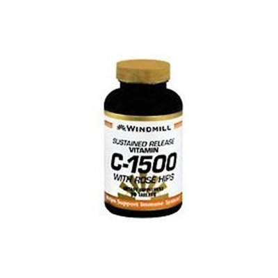 Vitamin C 1500 mg with Rose Hips, 60 Tablets, Windmill Health Products