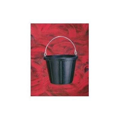 Fortex Industries Inc Rubber Pail- Black 10 Quart - N200 BLACK