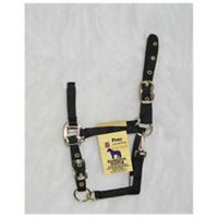 Hamilton Halter Company - Adjustable Chin Halter With Snap- Black Pony - 3DAS POBK