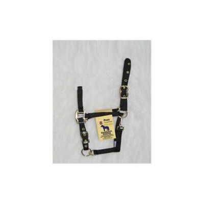 Hamilton Halter Company - Adjustable Chin Halter With Snap- Black Pony - 3DAS POBK
